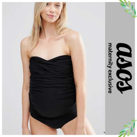 maternity strapless swimsuit